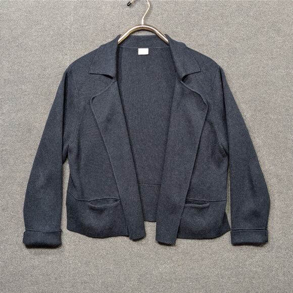 Poetry Open Cardigan Womens 10 Knit Unstructured Blazer Pockets Cotton Coatigan - Picture 1 of 12